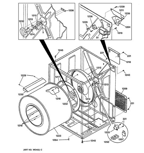 ge dryer belt replacement diagram