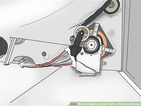 whirlpool dryer belt replacement diagram